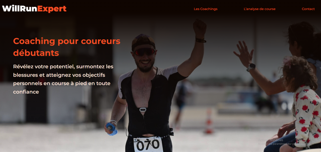 capture d'écran du site internet willrunexpert